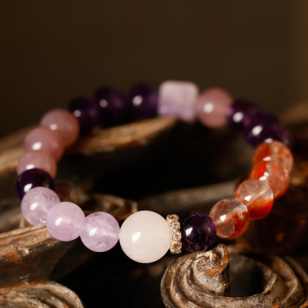 Harmony Amethyst Multigem Bracelet – Cube Edition