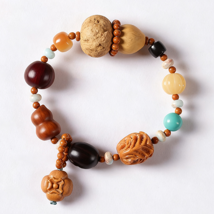 Handcrafted Multi-Element Wooden Bead Bracelets – Prosperity & Blessings Collection