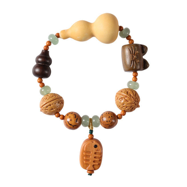 Handcrafted Multi-Element Wooden Bead Bracelets – Prosperity & Blessings Collection