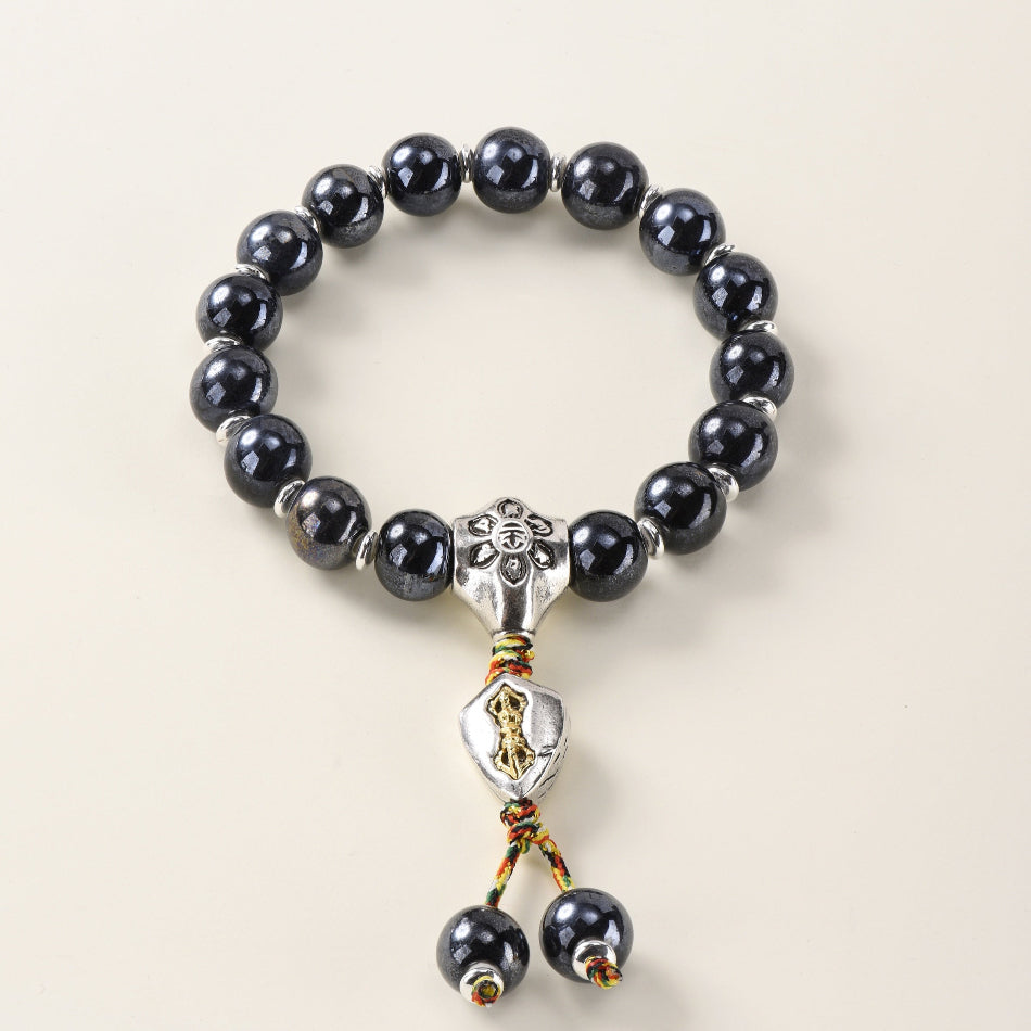 Pearlescent Ceramic Prosperity Bracelet – Wealth & Protection