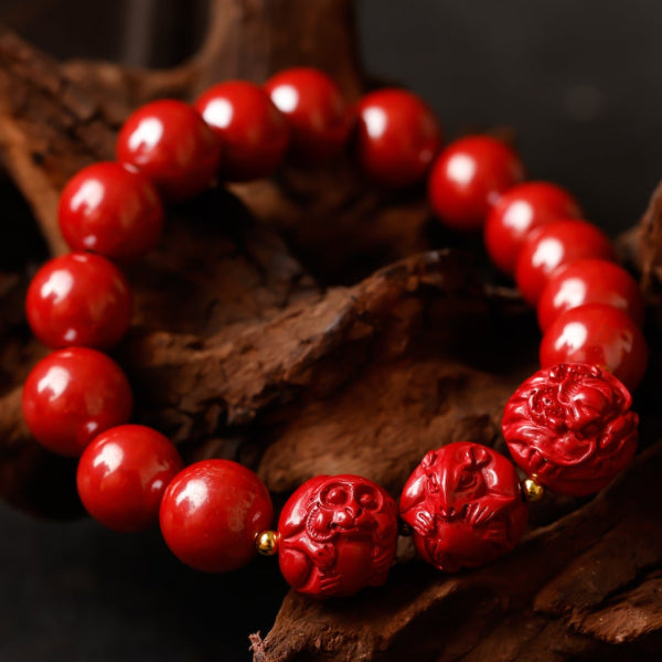 Zodiac Guardian Cinnabar Bracelet (Birth Sign Protector)