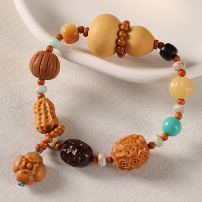 Handcrafted Multi-Element Wooden Bead Bracelets – Prosperity & Blessings Collection