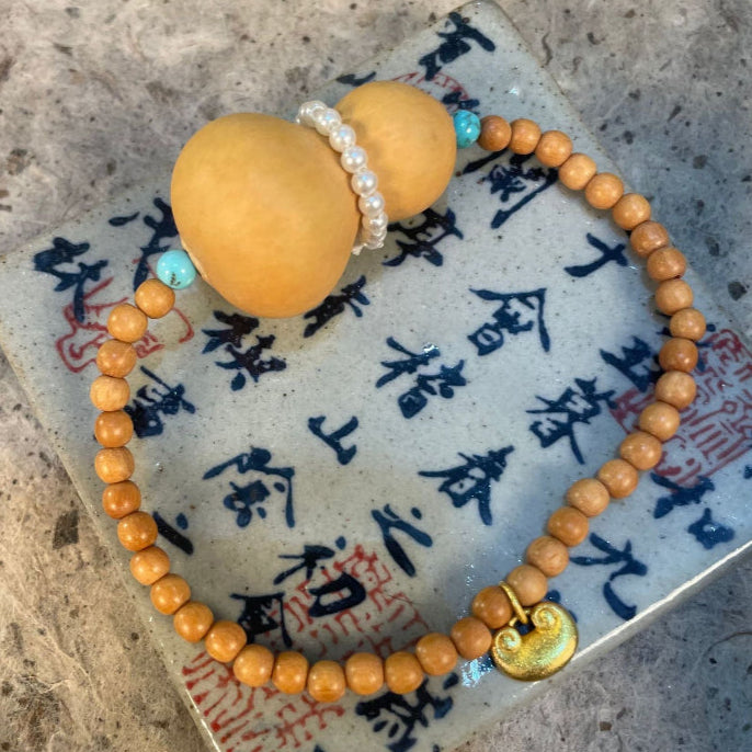 Handmade Gourd Bead Bracelets – Prosperity & Blessings Collection