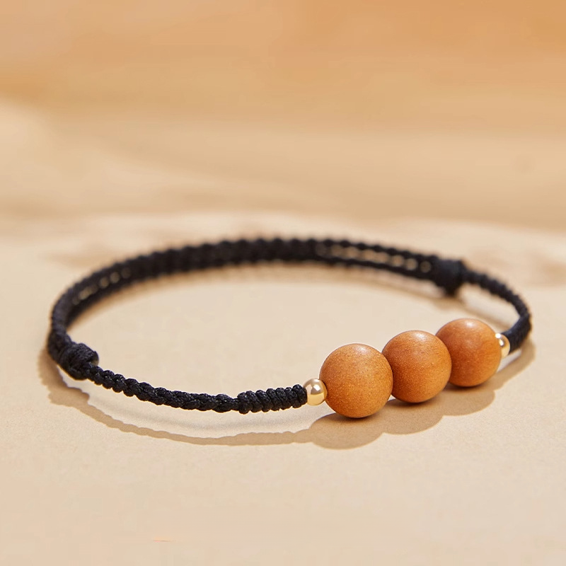 Peachwood Red String Protection Bracelet