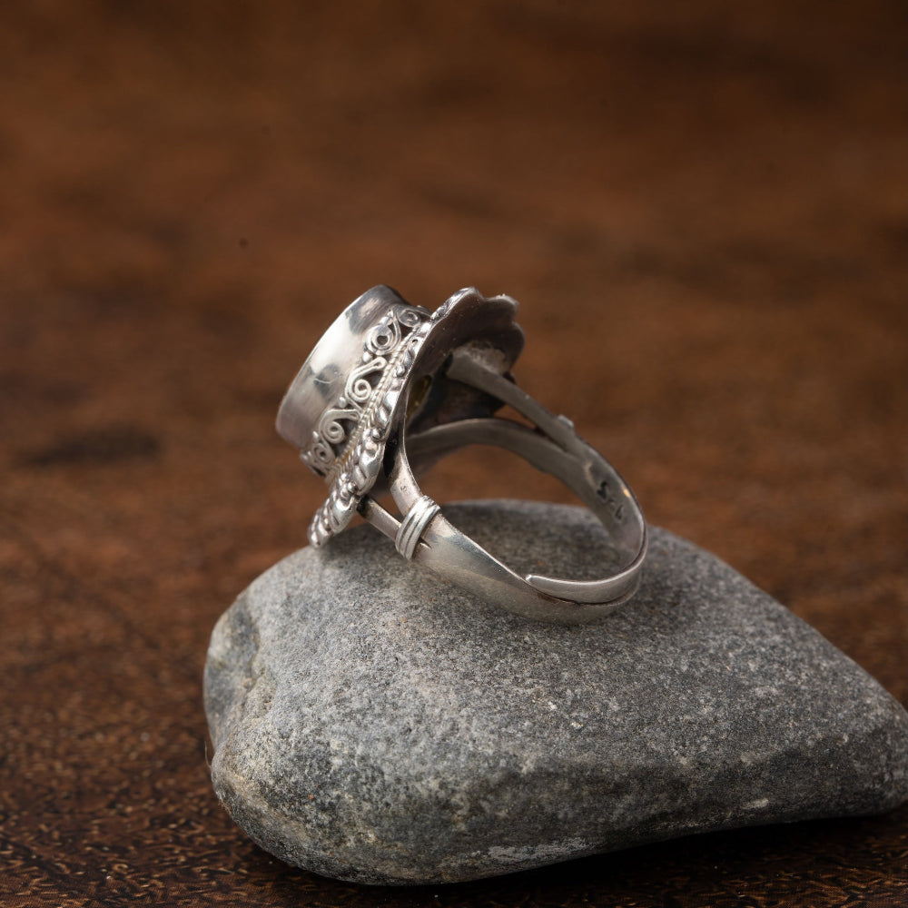 Citrine 925 Sterling Silver Ring – Prosperity & Radiant Confidence