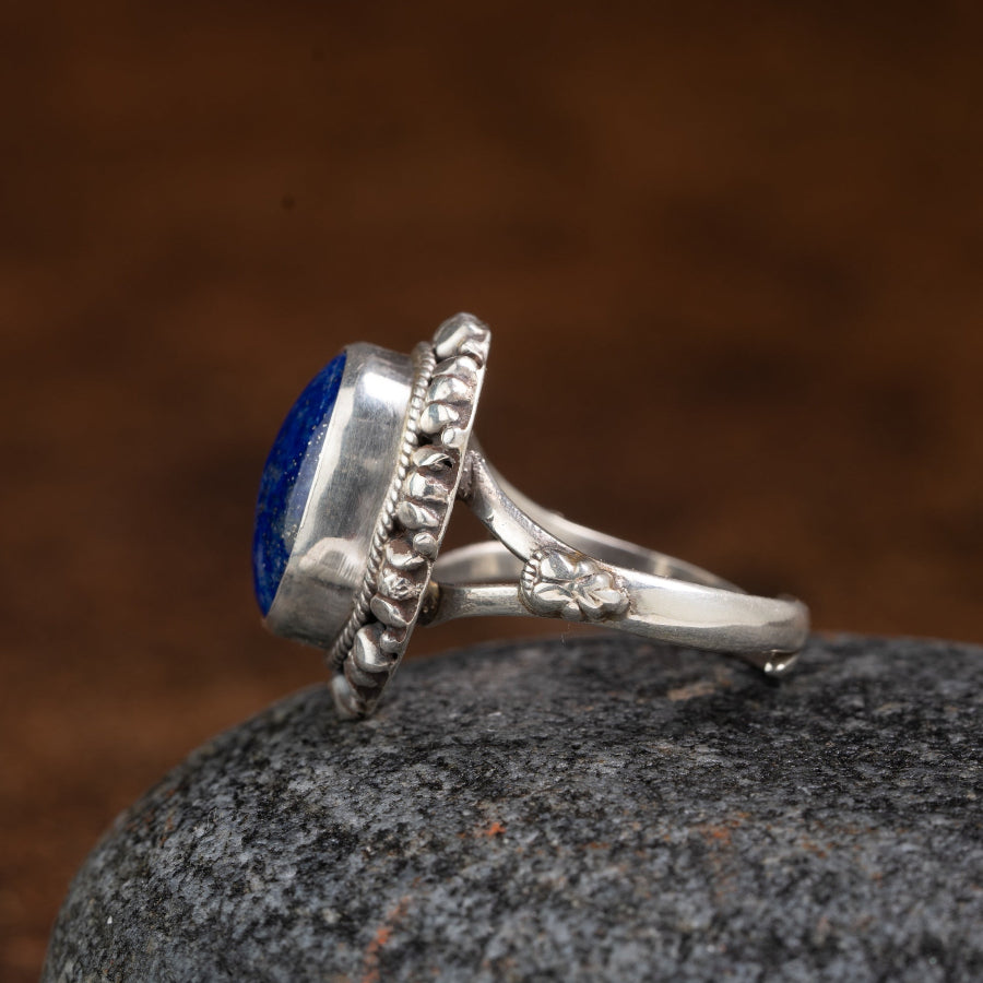 Lapis Lazuli 925 Sterling Silver Ring – Wisdom & Protection