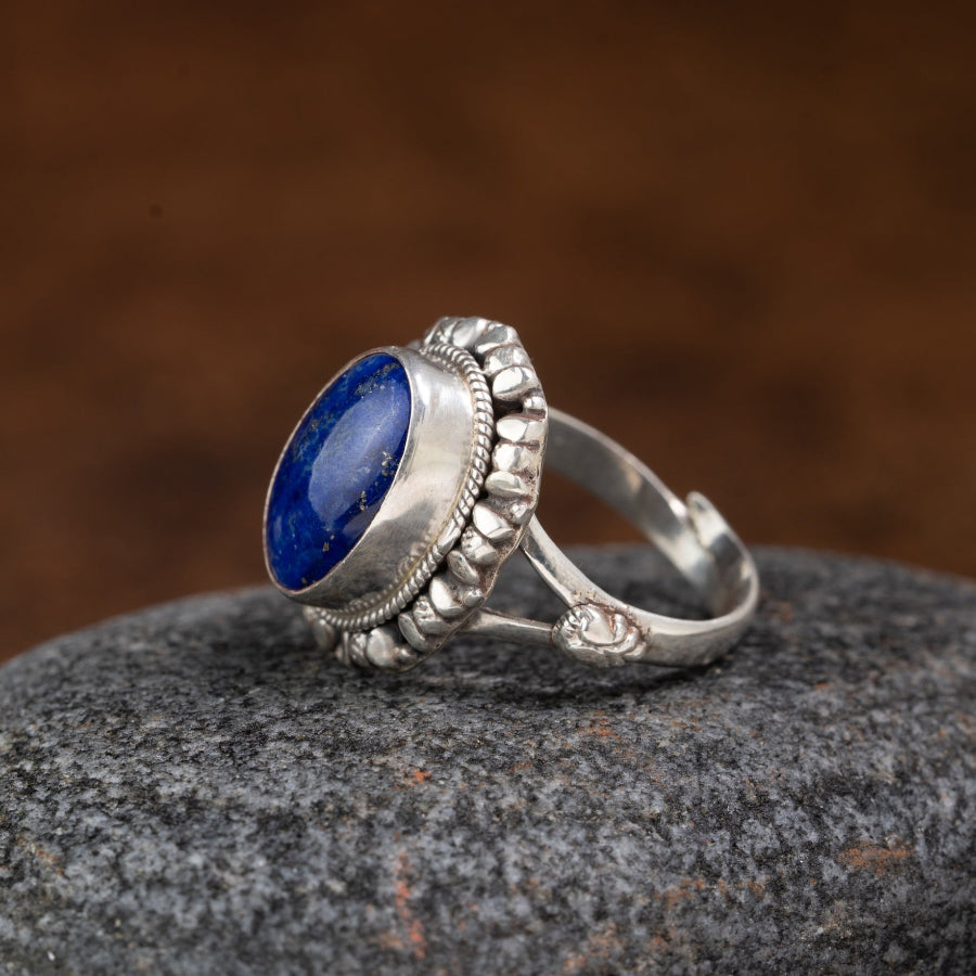 Lapis Lazuli 925 Sterling Silver Ring – Wisdom & Protection