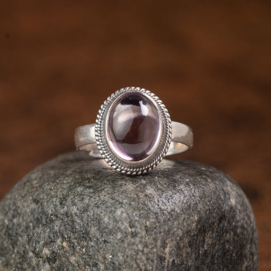 Amethyst 925 Sterling Silver Ring – Peace & Clarity