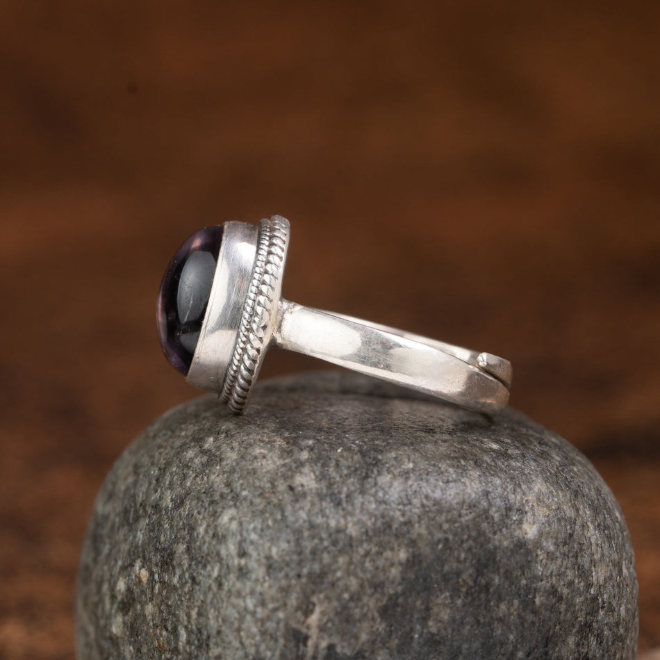 Amethyst 925 Sterling Silver Ring – Peace & Clarity