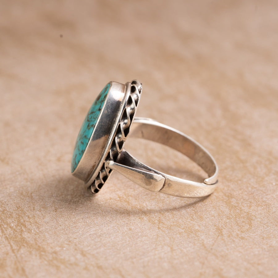 Turquoise 925 Sterling Silver Ring – Protection & Calm