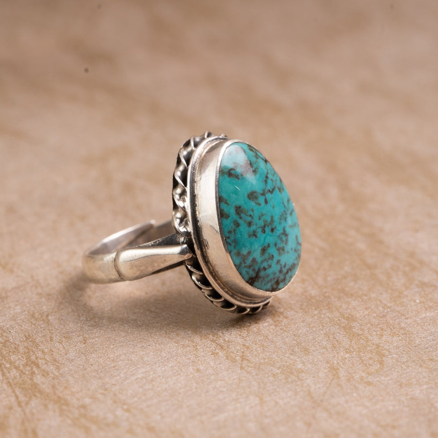 Turquoise 925 Sterling Silver Ring – Protection & Calm