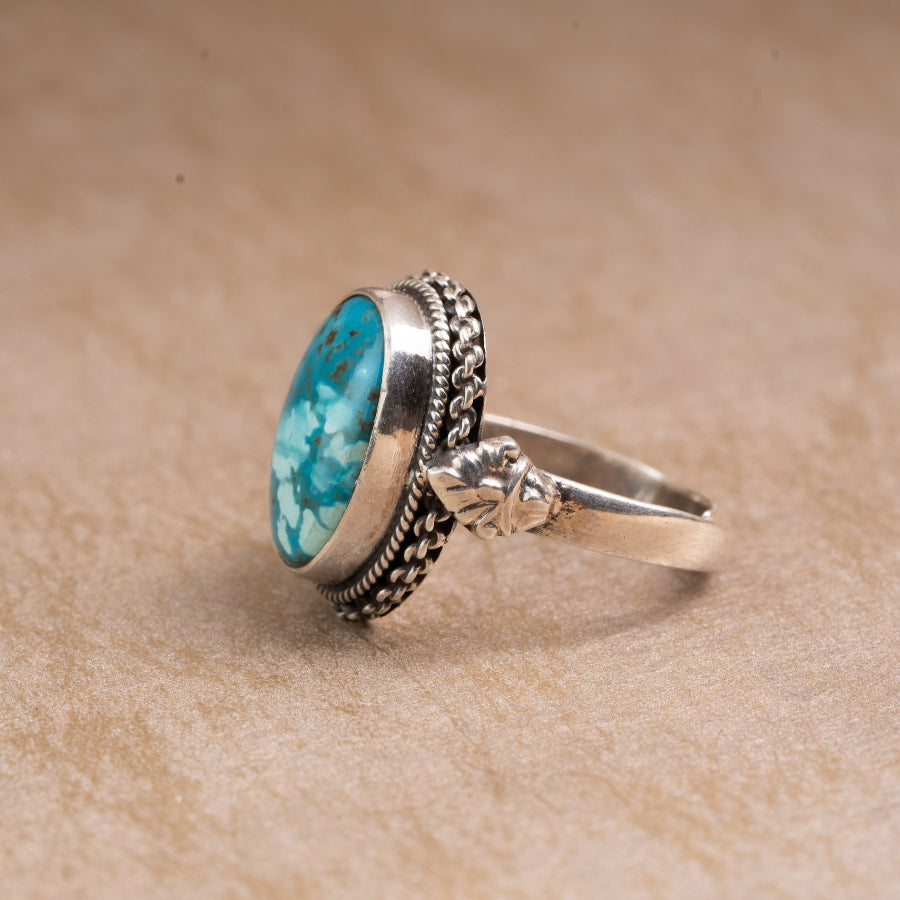 Turquoise 925 Sterling Silver Ring – Protection & Calm