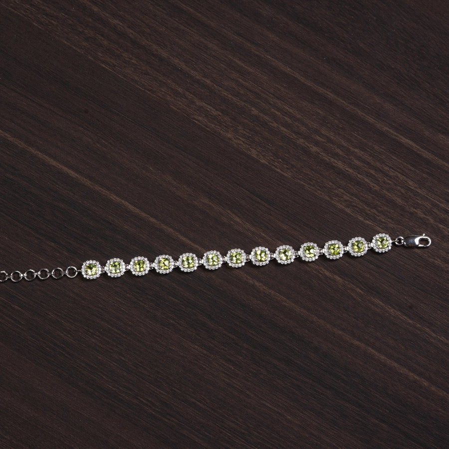 Peridot 925 Silver Bracelet – Vitality & Renewal