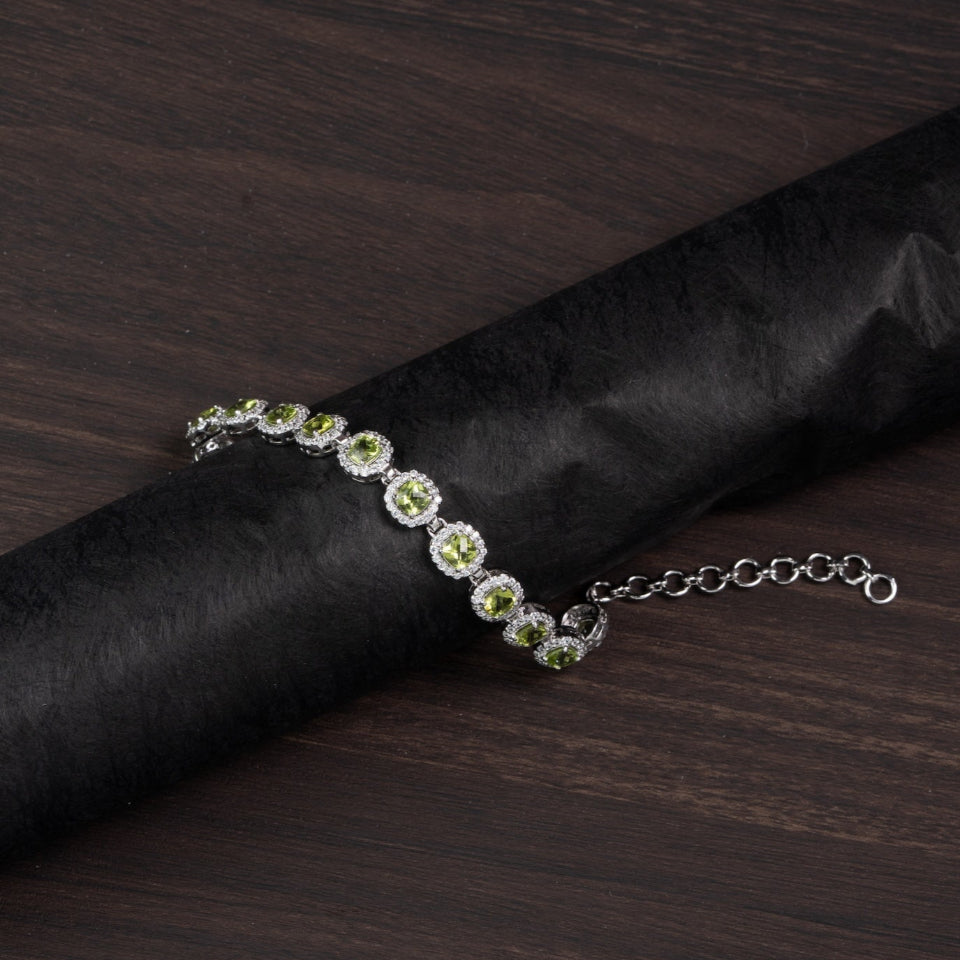 Peridot 925 Silver Bracelet – Vitality & Renewal