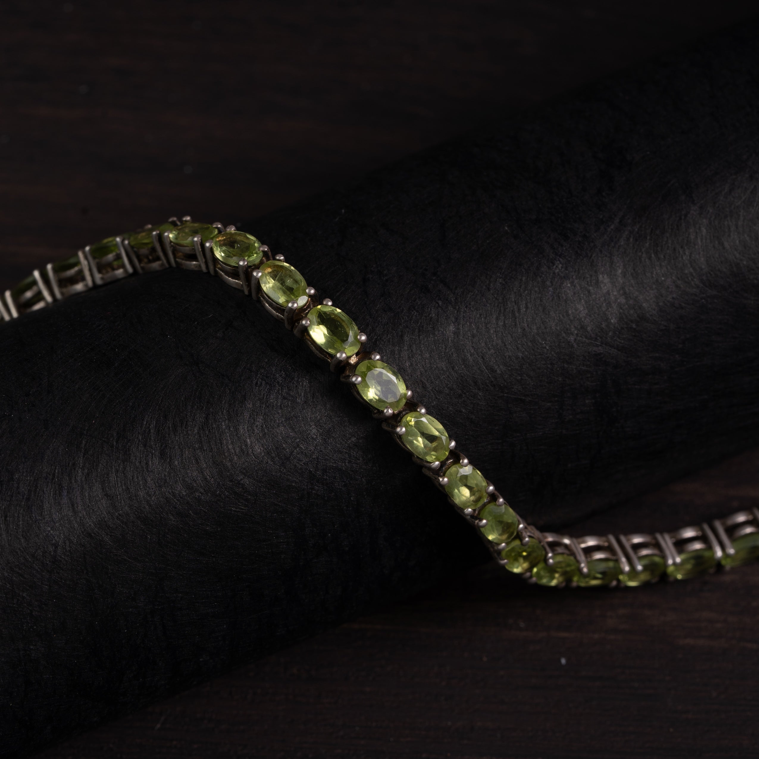 Peridot 925 Silver Tennis Bracelet — Prosperity & Vitality