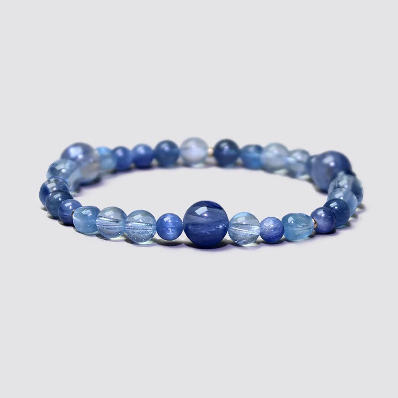 Blue Kyanite & Clear Quartz Bracelet – Clarity & Spiritual Balance