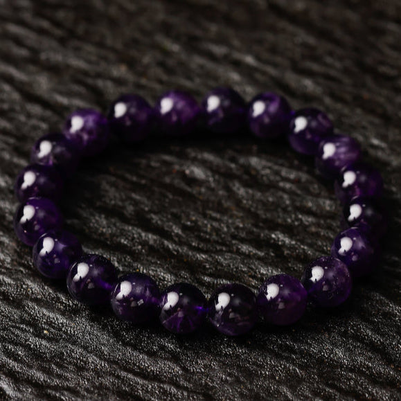 Royal Amethyst Crystal Bracelet – Spiritual Clarity & Protection