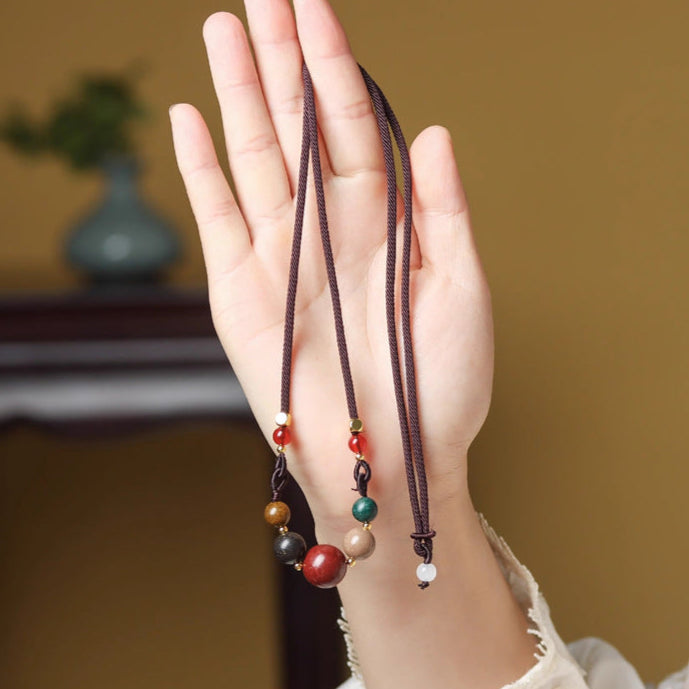 Five-Elements Incense Bead Necklace – Heritage DIY Aromatic Collarbone Chain