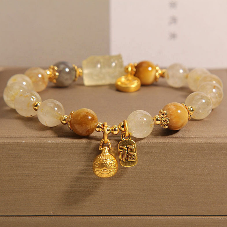Golden Rutilated Quartz Bracelet – Prosperity